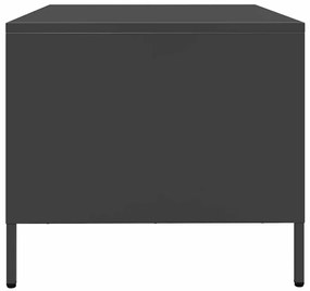 Mesa de centro 68,5x50x43,5 cm aço laminado a frio preto