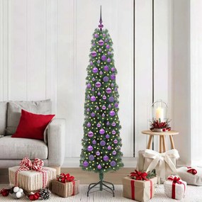 vidaXL Árvore de Natal Artificial Verde 180 cm PVC e Aço e Plástico