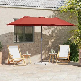 vidaXL Guarda-sol de Jardim Terracota 380 x 196 x 235 cm