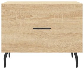 Mesa de centro 50x50x40 cm derivados de madeira carvalho sonoma