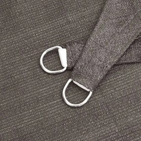 Para-sol estilo vela 160 g/m² 6x6x6 m PEAD antracite