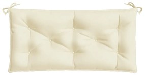 Almofadão p/ banco de jardim 100x50x7 cm tecido oxford creme