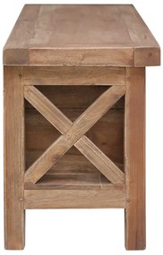 Móvel de TV com 3 gavetas 120x30x40 cm madeira de mogno maciça