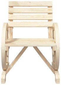 Cadeiras de jardim 4 pcs madeira de abeto maciça