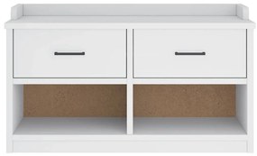 Banco de entrada SANDNES Branco 87x40x50 cm pinho maciço