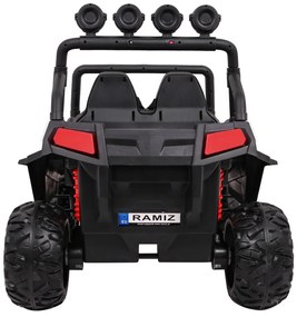 Carro elétrico para Crianças 2 Lugares Grand Buggy 24V 4x4 LIFT STRONG Rodas Espuma EVA, Assento couro ecológico Branco