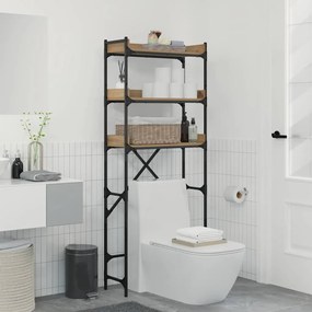 vidaXL Prateleira para Máquina de Lavar Carvalho Artesanal