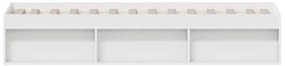 Estrutura de cama solteiro 75x190 cm branco