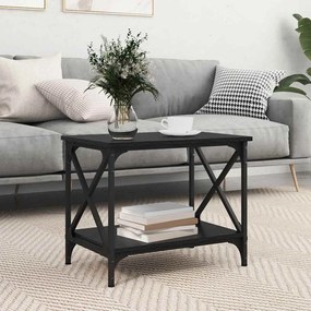 vidaXL Mesa Lateral Carvalho preto 55 x 38 x 45 cm Madeira processada