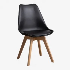 Pack De 4 Cadeiras De Jantar Nordic Preto - Sklum