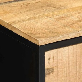 Gabinetes de Canto 2 pcs 40x35x50 cm Madeira Sólida Rústica de Manguei
