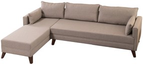 Sofá de Canto Bella – Creme – 275x85x165 cm