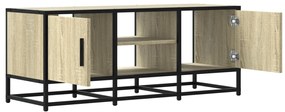 Móvel p/ TV 100x35x41 cm deriv. madeira/metal carvalho sonoma