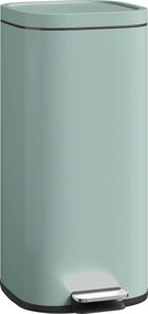 HOMCOM Lixeira de cozinha 30L lata de pedal com tampa, função Soft-Close e de manter aberta para cozinha, casa | Aosom Portugal
