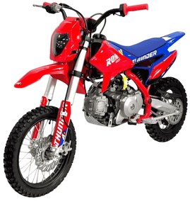 MOTO Crianças MINICROSS Gasolina semi-automático 110CC Thunder 14"/12" arranque elétrico e pedal Vermelha