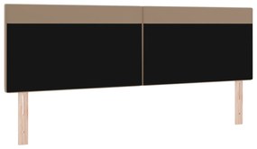 Cabeceira vidaXL Design Simples Cappuccino 180 cm em Couro Sintético