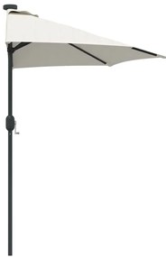 Guarda-sol de Jardim Areia 294 x 150 x 223 cm tecido