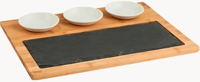 Tábua de corte em bambu com taças Basic, conjunto de 5