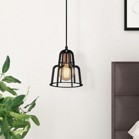 Candeeiro de Teto Endustri – Preto – Diâmetro 20 cm, Altura 116 cm