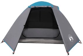 Tenda de campismo cúpula para 2 pessoas impermeável azul