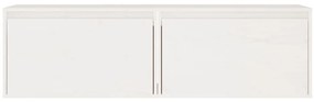 Armários de parede 2 pcs 60x30x35 cm pinho maciço branco