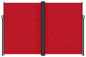 Toldo lateral retrátil 220x1000 cm vermelho