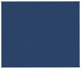 Manta pesada 11 kg 220x260 cm tecido azul