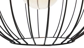 Candeeiro suspenso design preto 40cm - WIRE DOS Design