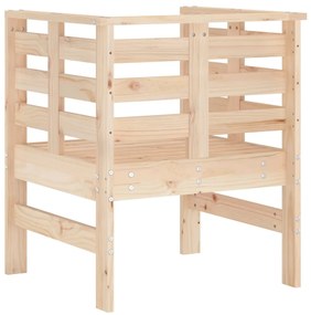 Cadeiras de jardim 2 pcs 61,5x53x71 cm madeira de pinho maciça