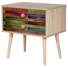 Mesa de Cabeceira Two – Carvalho Sonoma – 60 cm x 61 cm x 40 cm