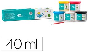Guache Escolar 40 Ml 5 Cores Sortidas + Pincel