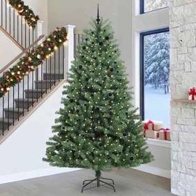 vidaXL Árvore de Natal Articulada Artificial Verde 300 cm PVC e Metal