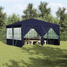 vidaXL Tenda de Festa com 8 Lados Azul 4x4 m PE