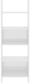 Estante 60x35x180 cm derivados de madeira branco brilhante