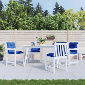 vidaXL Almofadões lombares p/ cadeiras de jardim 4pcs tecido azul real