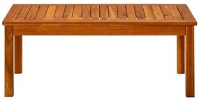 Mesa de centro p/ jardim 90x50x36 cm madeira de acácia maciça