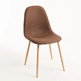 Cadeira Teok Tecido - Marrom