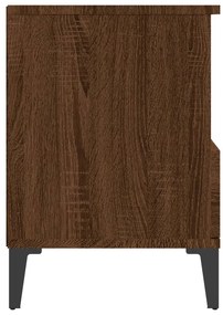 Mesas de cabeceira 2 pcs 40x35x50 cm cor carvalho castanho