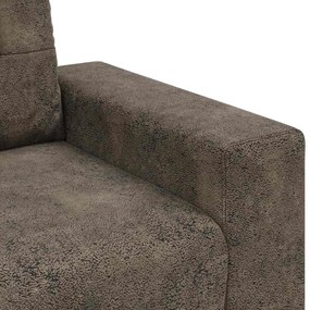 Poltrona vidaXL Cinza Escuro 59 cm em Couro Sintético