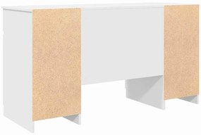 Mesa vidaXL Branca 140x49x76 cm Madeira engenheirada