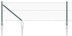 Cerca Hexagonal vidaXL Verde 0,6x25 m Aço