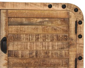 Aparador em madeira de mangueira maciça 120x30x76 cm