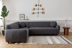 Sofá de Canto Eddy – Cinzento Escuro – 280 x 280 cm