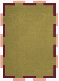 Tapete em lã artesanal Tekla Fregio