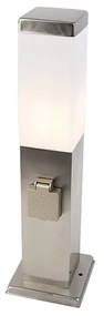 Candeeiro de exterior moderno em aço de 45 cm com soquete IP44 - Malios Design,Moderno