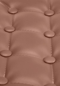 Banco de bar Dublin de couro sintético Castanho