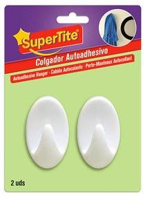 SUPERTITE CABIDE ADESIVO BRANCO PACK 2