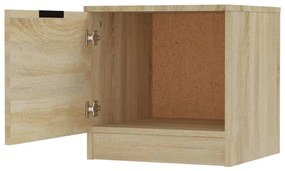 Mesas de cabeceira 2 pcs 40x39x40 cm carvalho sonoma
