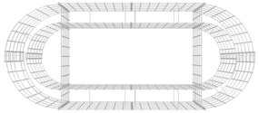 Canteiro elevado/cesto gabião 120x50x50 cm ferro galvanizado
