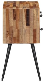 Mesa de cabeceira 47x31,5x60 cm madeira de teca maciça